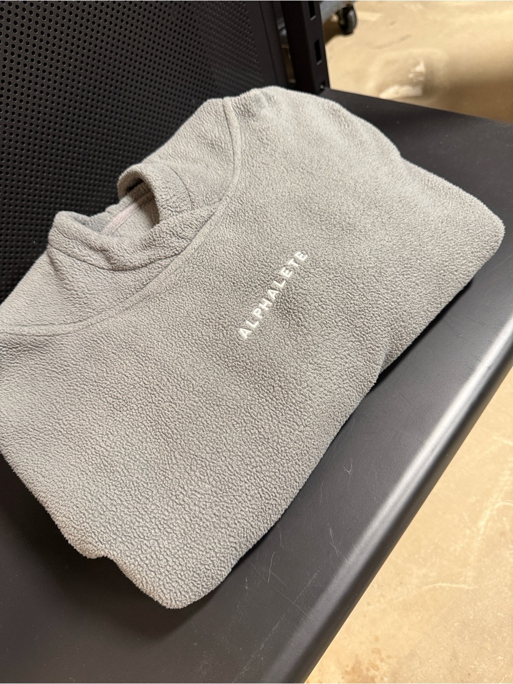 Alphalete Gray Sherpa Pullover